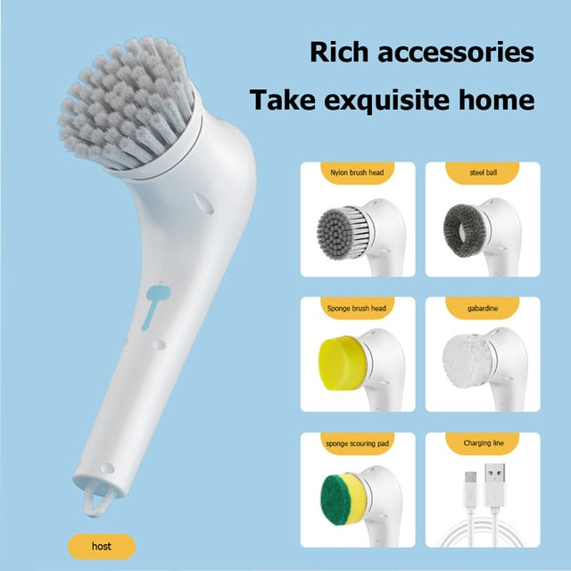 5-in-1 Multifunctional Electric Cleaning Brush